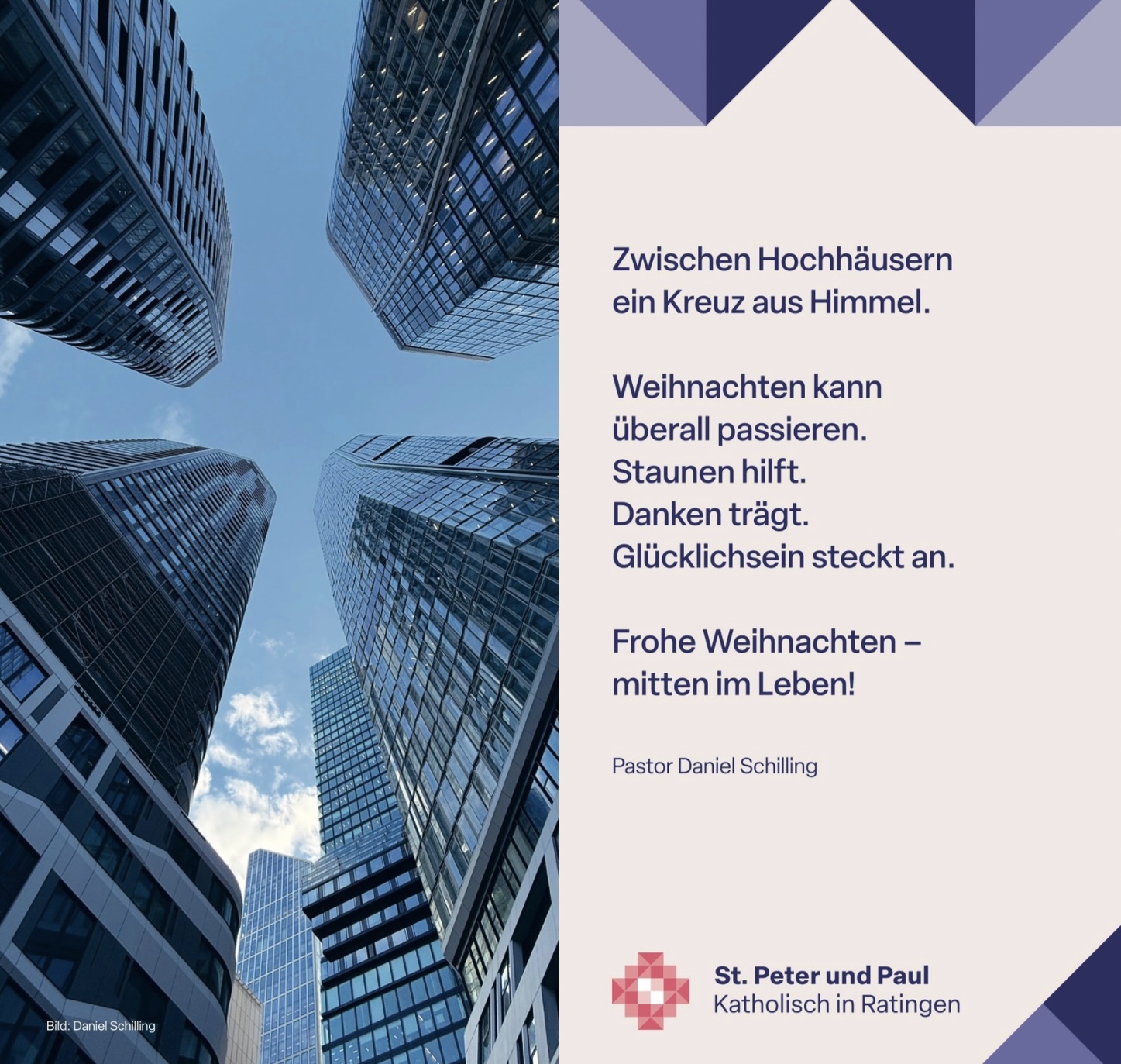 Ein Kreuz aus Himmel